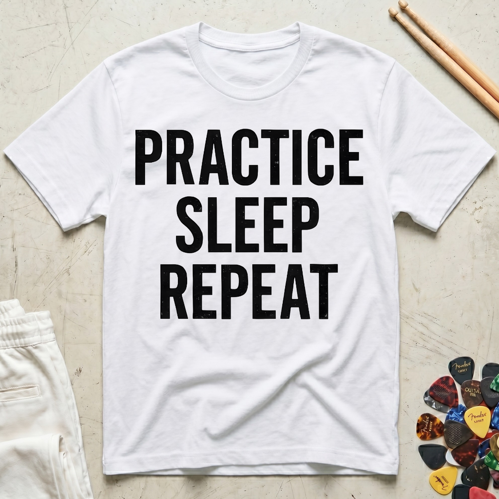 Practice Sleep Repeat Bold T-Shirt
