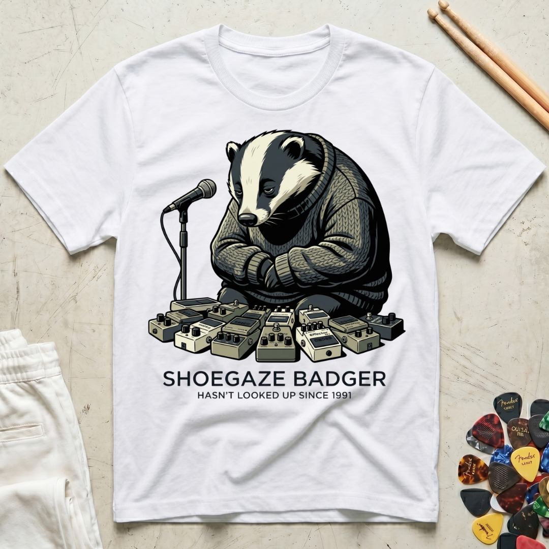 Shoegaze Badger T-Shirt