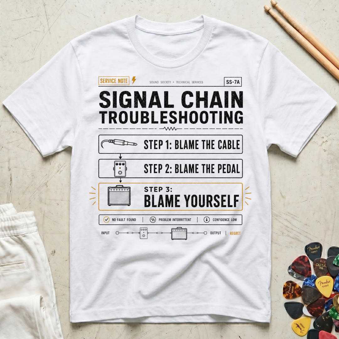 Signal Chain Troubleshooting T-Shirt