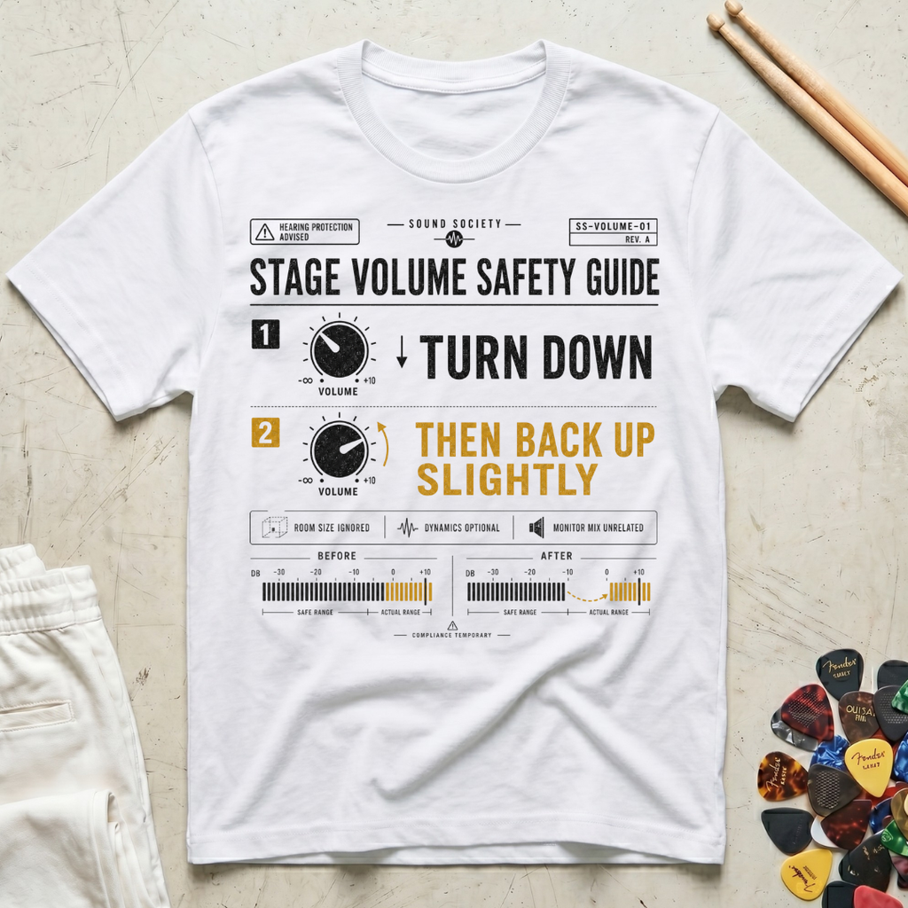 Stage Volume Safety Guide T-Shirt