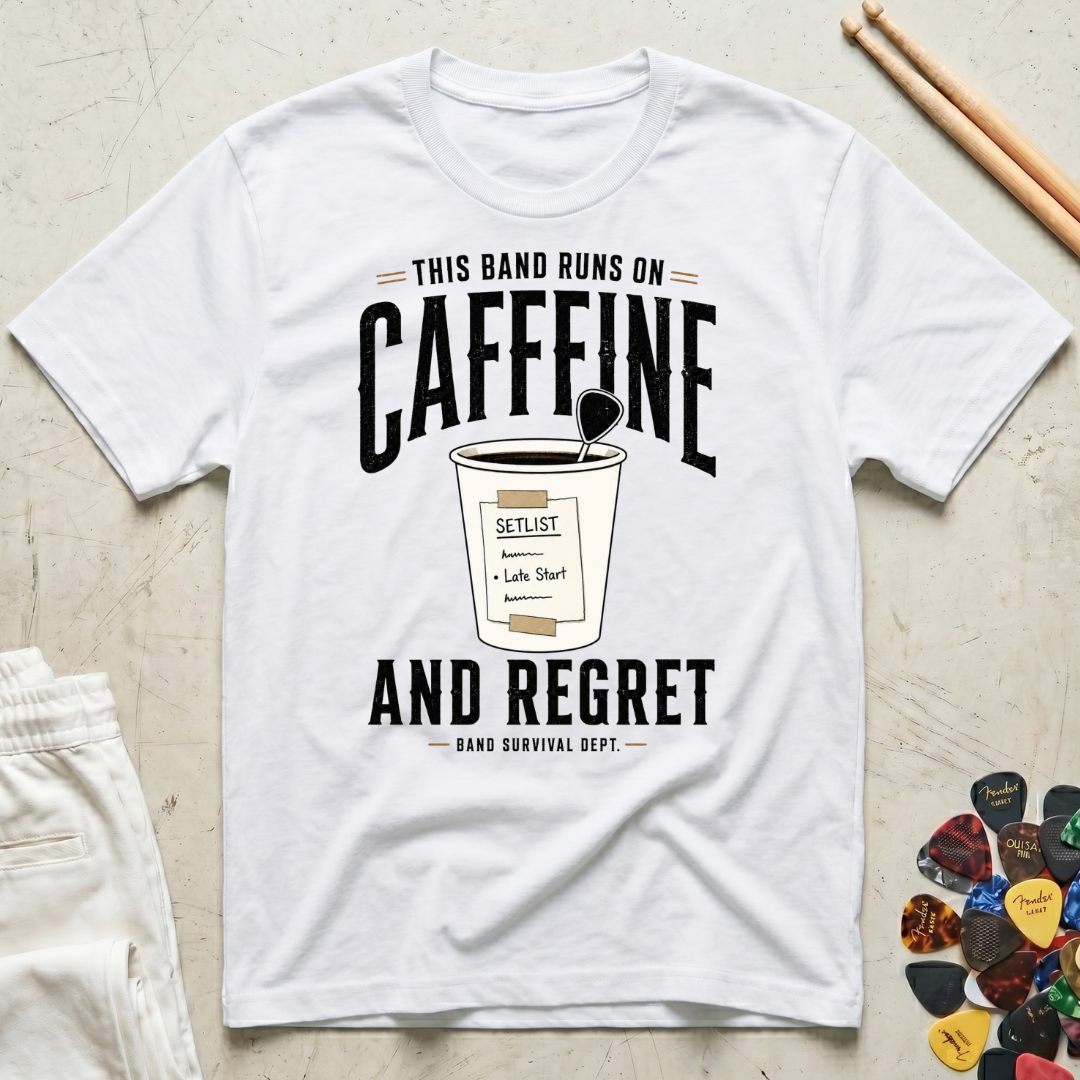 This Band Runs On Caffeine And Regret T-Shirt